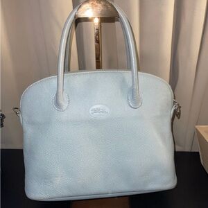 **SOLD**Longchamp Leather Dome Satchel Handbag